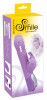 Фиолетовый вибратор Push Vibrator с возвратно-поступательными движениями - 25 см.