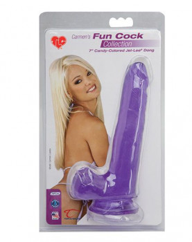 Гелевый фаллоимитатор на присоске Tlc Carmen’s Fun Cock - 17,5 см.