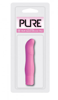 Фиолетовый мини-вибромассажёр Pure 3.5Inch Vibrator Purple - 9 см.