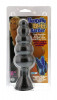 Чёрная анальная ёлочка на ножке Bendable Butt Rattler - 20,3 см.
