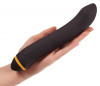 Чёрный вибратор для массажа G-точки Turbo G-Spot - 22,2 см.