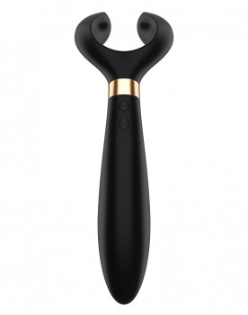 Чёрный вибромассажер для пар Satisfyer Endless Fun