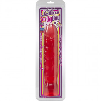 Большой розовый фаллоимитатор Crystal Jellies 12