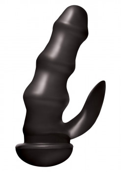 Черный большой анальный вибратор Renegade Mans Pleasure Rocker XL