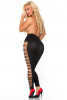 Эффектные леггинсы с боковыми прорезями Luxx Legs Seamless Leggings, черный